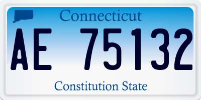 CT license plate AE75132