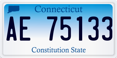 CT license plate AE75133