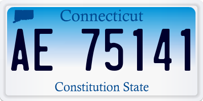 CT license plate AE75141