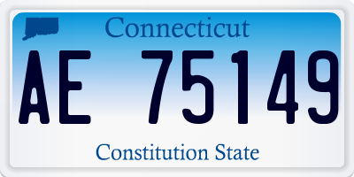 CT license plate AE75149