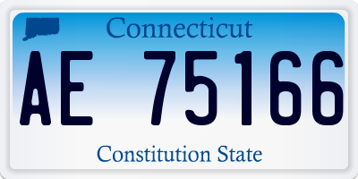 CT license plate AE75166
