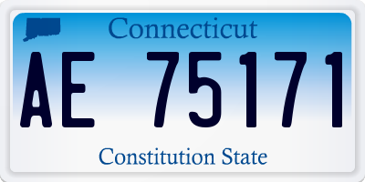 CT license plate AE75171