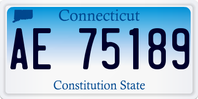 CT license plate AE75189