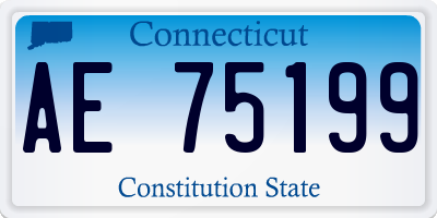 CT license plate AE75199