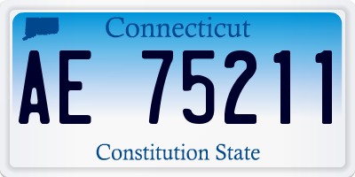 CT license plate AE75211