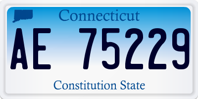 CT license plate AE75229