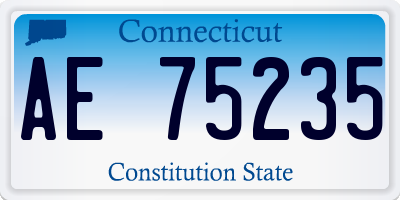CT license plate AE75235