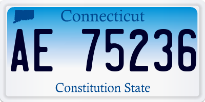 CT license plate AE75236