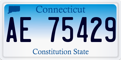 CT license plate AE75429