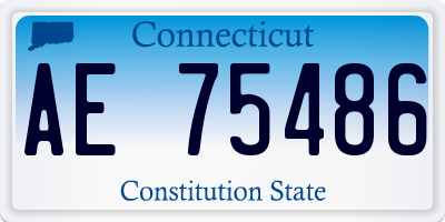 CT license plate AE75486