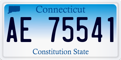 CT license plate AE75541