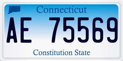CT license plate AE75569