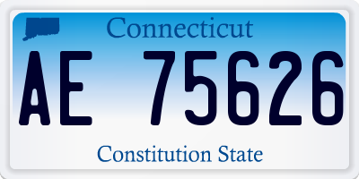 CT license plate AE75626