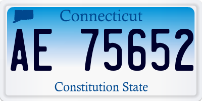 CT license plate AE75652