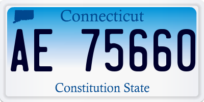 CT license plate AE75660