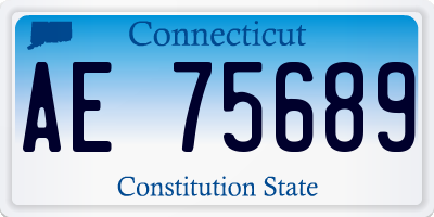 CT license plate AE75689