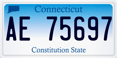 CT license plate AE75697