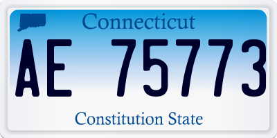 CT license plate AE75773