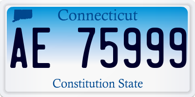 CT license plate AE75999