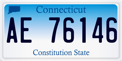 CT license plate AE76146