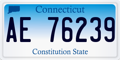 CT license plate AE76239