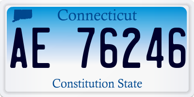 CT license plate AE76246