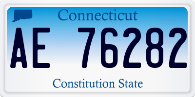 CT license plate AE76282