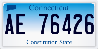 CT license plate AE76426