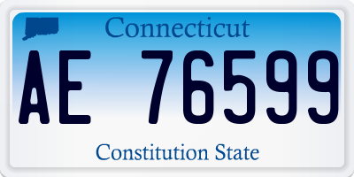 CT license plate AE76599