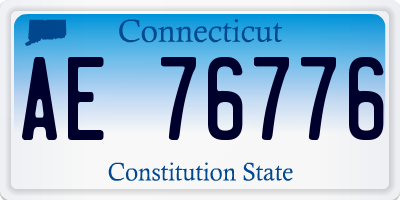 CT license plate AE76776