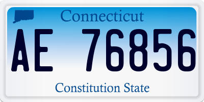 CT license plate AE76856