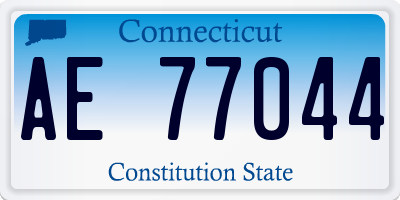 CT license plate AE77044