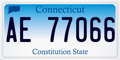 CT license plate AE77066