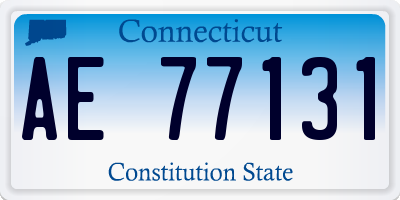 CT license plate AE77131