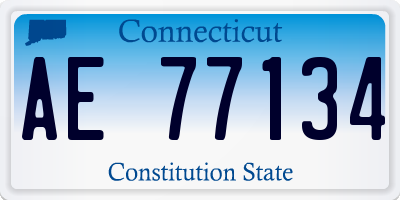 CT license plate AE77134