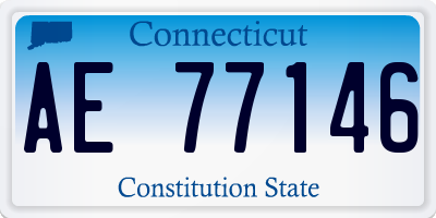 CT license plate AE77146