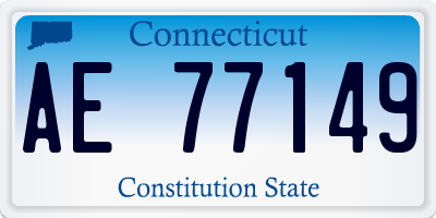 CT license plate AE77149
