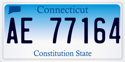 CT license plate AE77164