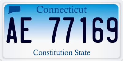 CT license plate AE77169