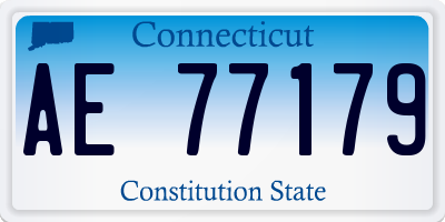 CT license plate AE77179