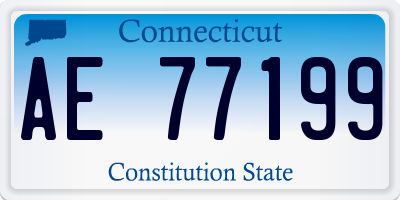 CT license plate AE77199