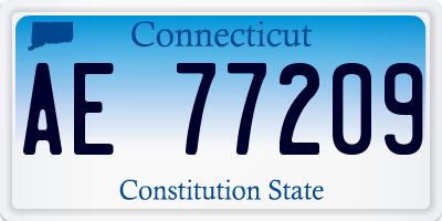 CT license plate AE77209