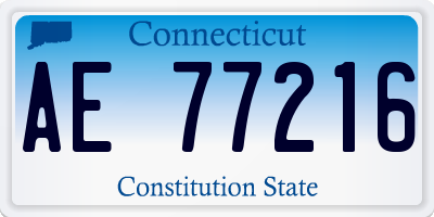 CT license plate AE77216