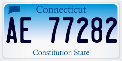 CT license plate AE77282