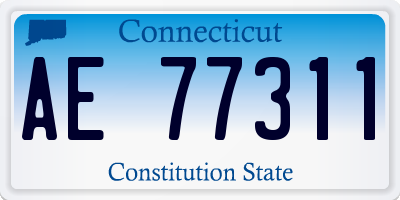 CT license plate AE77311