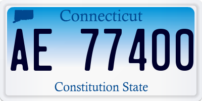 CT license plate AE77400