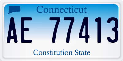 CT license plate AE77413