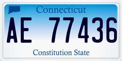 CT license plate AE77436