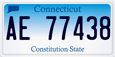 CT license plate AE77438
