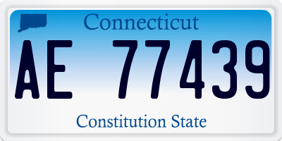 CT license plate AE77439